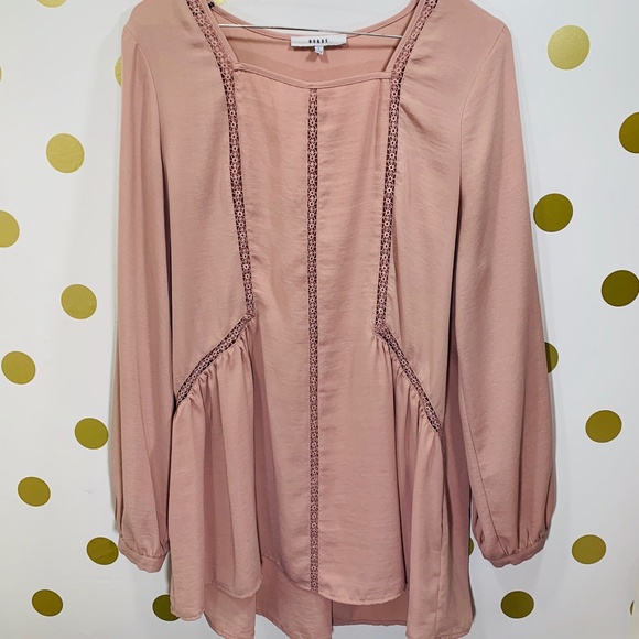 Ro&De Blush Eyelet Boho Tunic; S - Picture 3 of 10